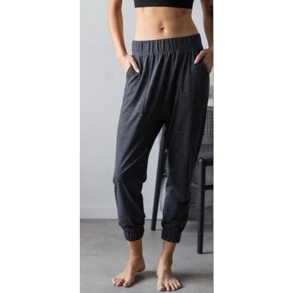 Lunya Restore Thermal Draped Jogger in Mellow Gray Heather Size XL NWOT - Picture 1 of 12